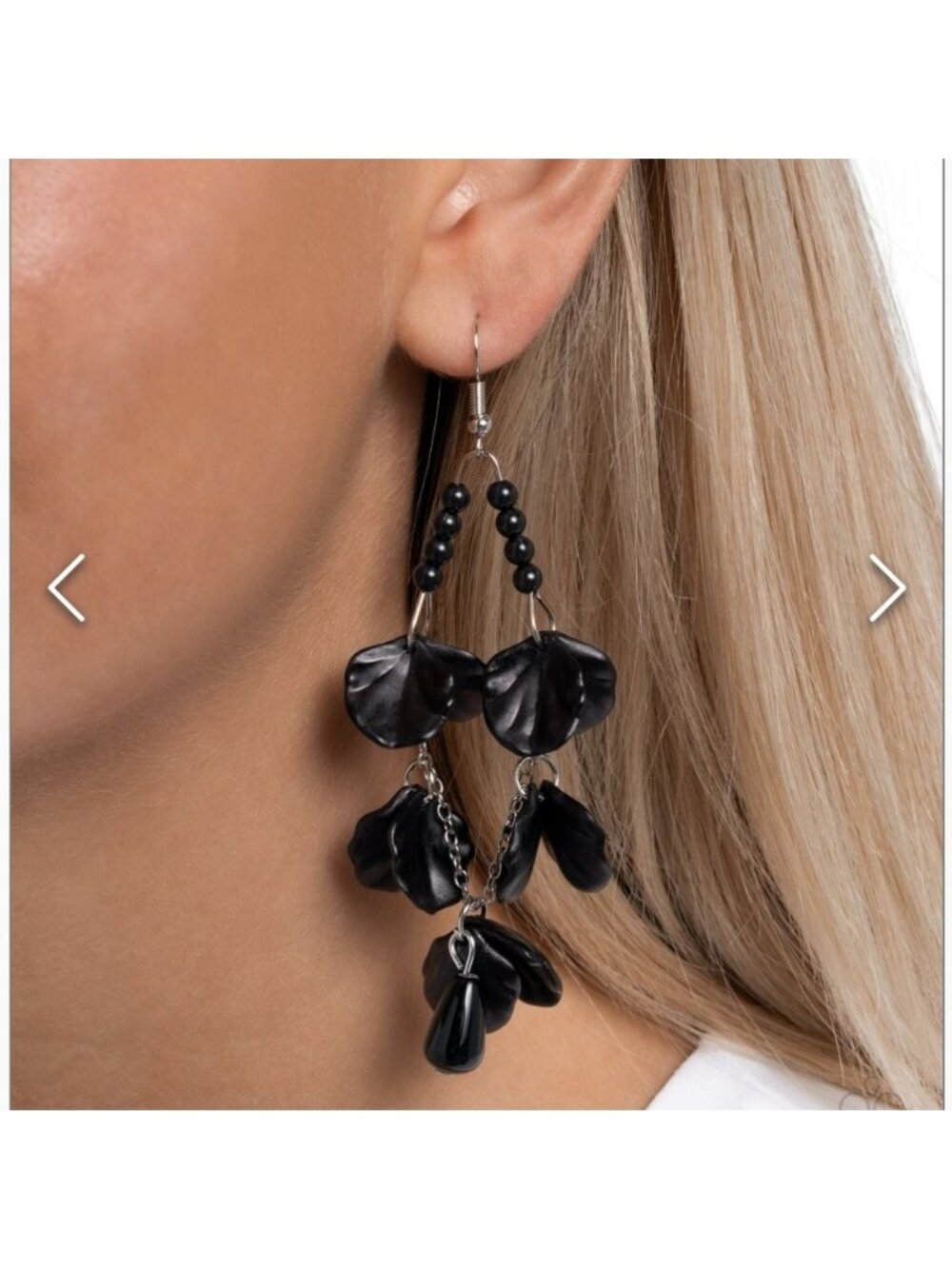 Coastal Century Black Earrings Rare Find Gorgeousness